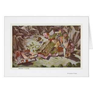 Luftbild des Schweizer Dorfes