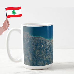Luftbild Libanons (einschließlich Beirut) aus dem Kaffeetasse