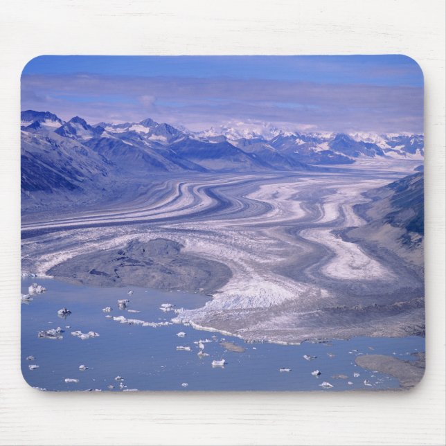 Luftbild Lowell Glacier, Kluane National Mousepad (Vorne)