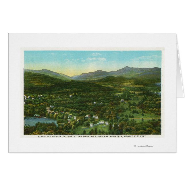 Luftbild Stadt mit Hurrikanberg (Vorderseite (Horizontal))