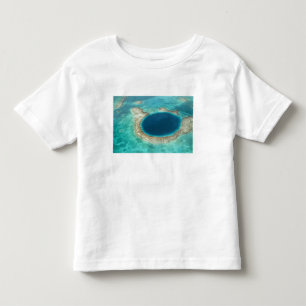 Luftbild von Blue Hole, Segelboot verankert Kleinkind T-shirt