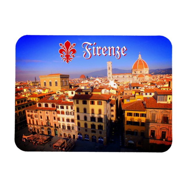 Luftbild von Florenz, Italien Magnet (Horizontal)