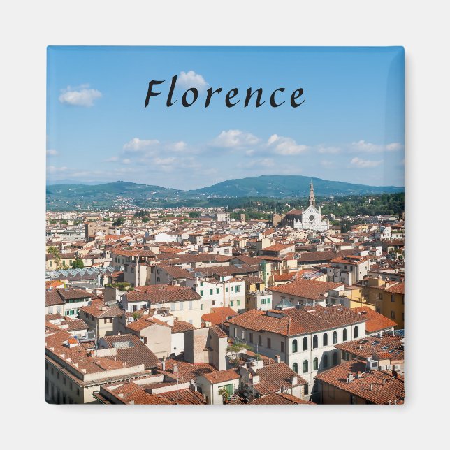 Luftbild von Florenz Magnet (Vorne)