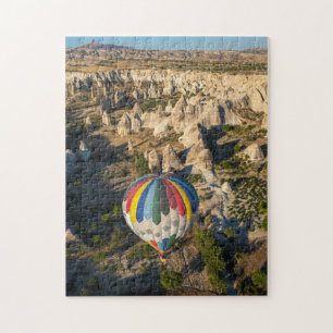 Luftbild von Heißluftballons, Kappadokien