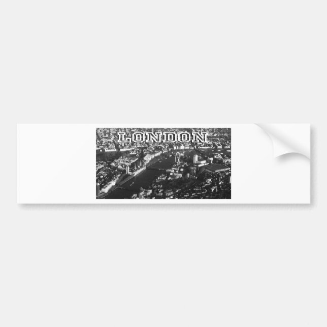 Luftbild von London Autoaufkleber (Vorne)