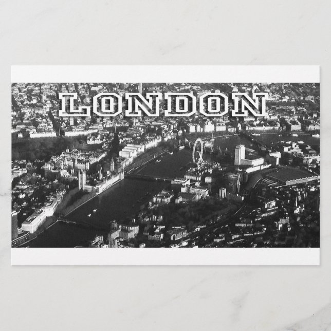 Luftbild von London Briefpapier (Vorderseite)