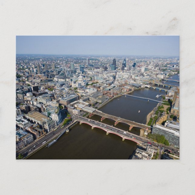 Luftbild von London Postkarte (Vorderseite)