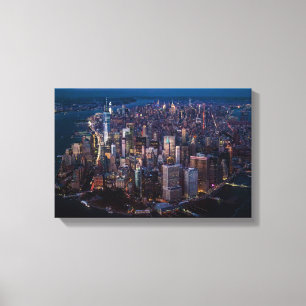 Luftbild von Manhattan Leinwanddruck