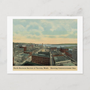 Luftbild von Tacoma, Washington Vintag Postkarte