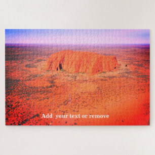 Luftbild von Uluru oder Ayers Rock, Australien,