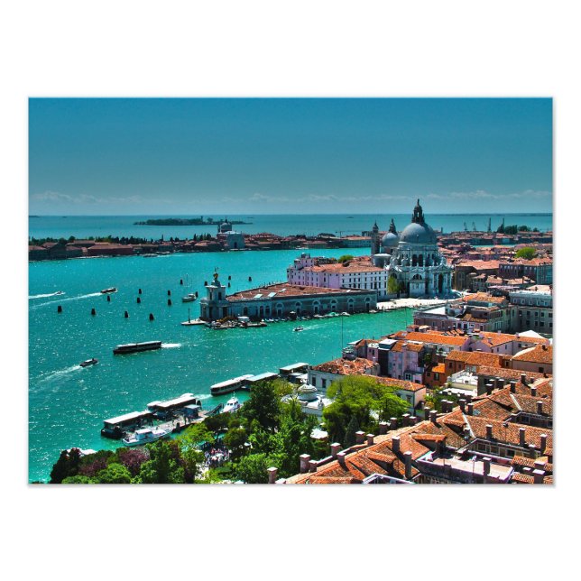 Luftbild von Venedig, Italien Fotodruck (Vorne)