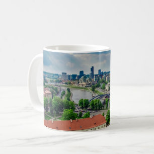 Luftbild von Vilnius, Litauen Kaffeetasse