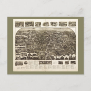 Luftbild von Westerly, Rhode Island (1911) Postkarte