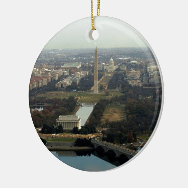 Luftbild Washington DC Keramik Ornament (Links)