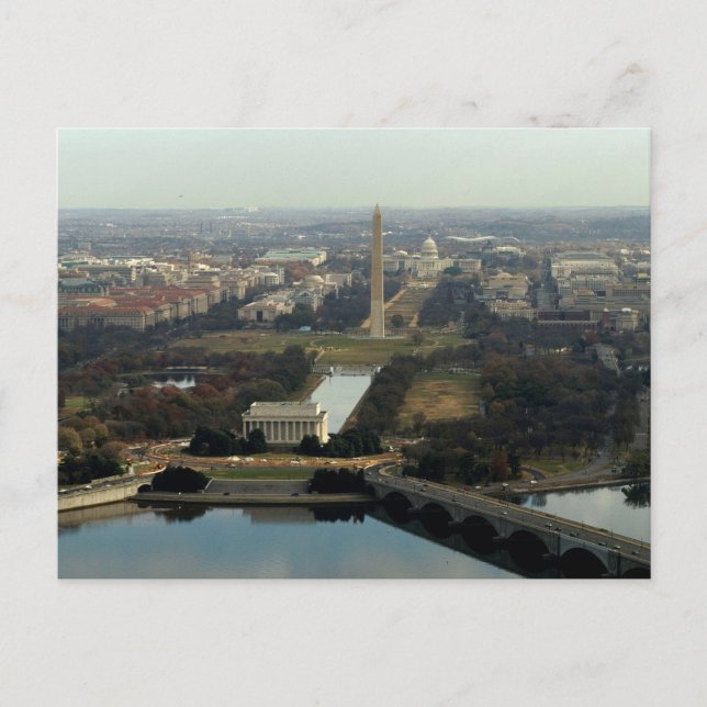 Luftbild Washington DC Postkarte (Vorderseite)