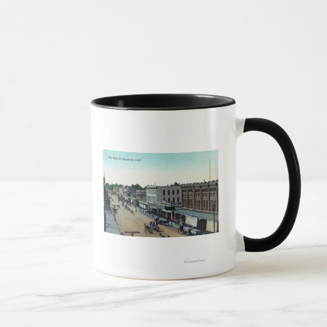 Luftbild West Main StreetWoodland, CA Tasse (Rechts)