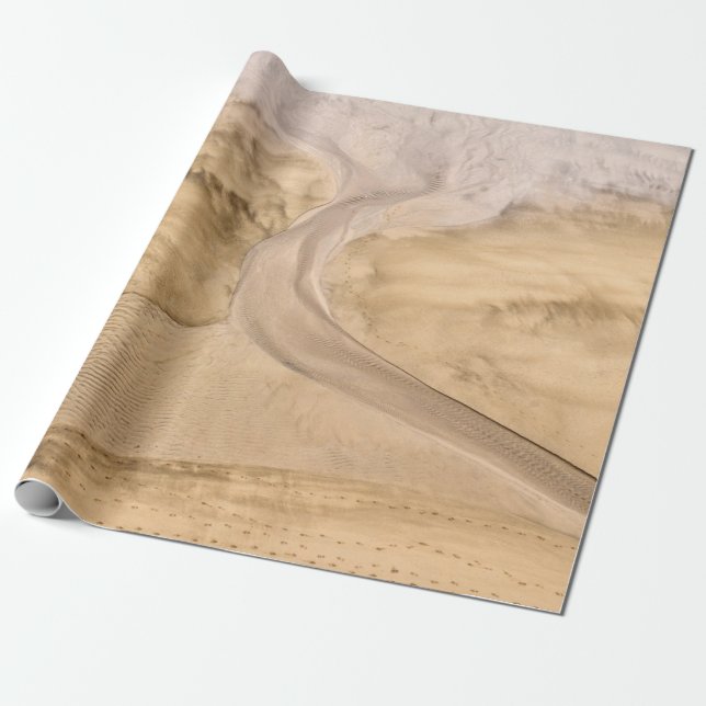 Luftbildfotografie der Wüste Geschenkpapier (Ungerollt)