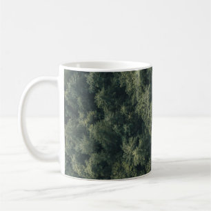 Luftbildfotografie von grünen Bäumen Kaffeetasse