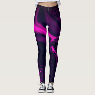Luftblasen oder rosa weißer Rauch über tiefrosa Leggings