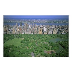 Luftblick auf den Central Park und die Westseite Fotodruck