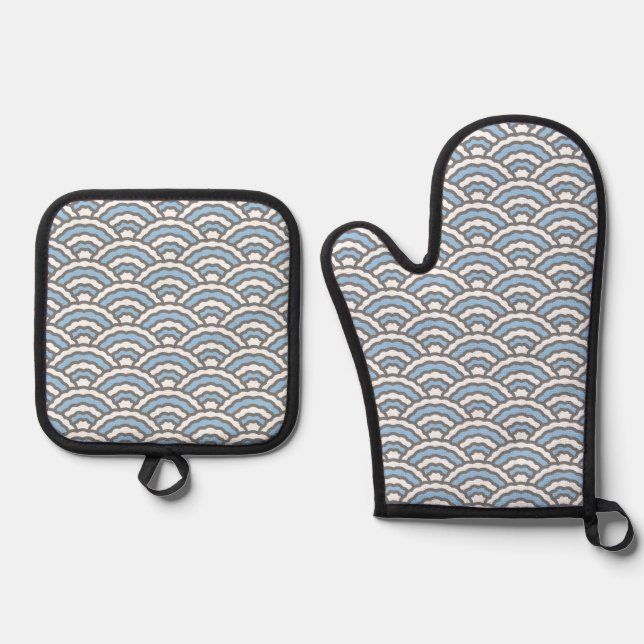 Luftbögen Ofenhandschuh & Topflappen-Set (Vorderseite)