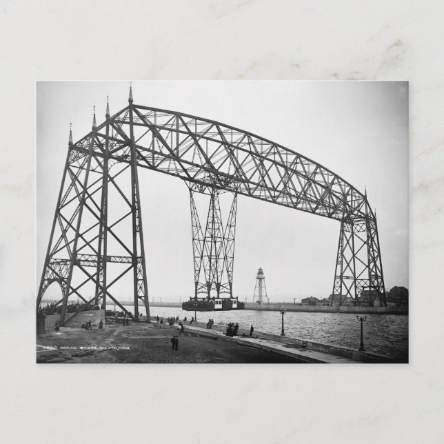 Luftbrücke Duluth Minnesota Postkarte (Vorderseite)