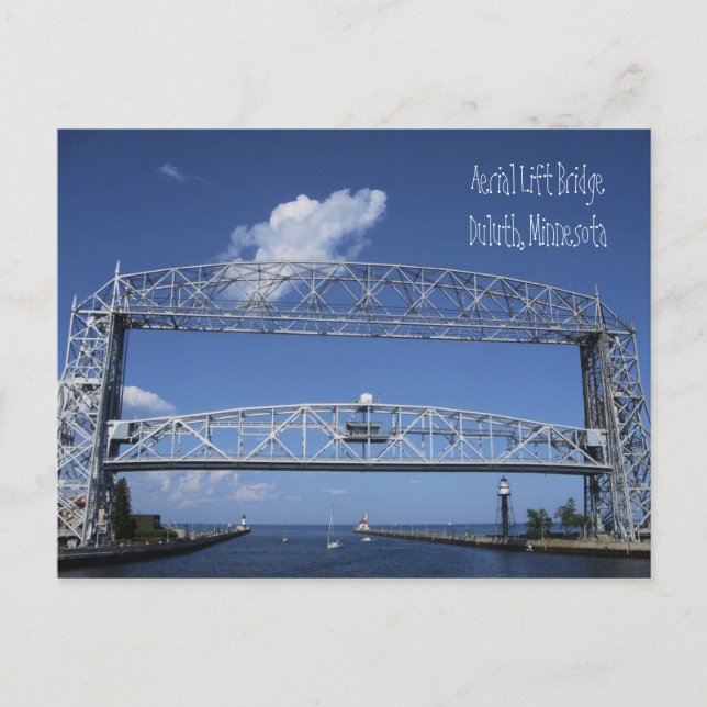 Luftbrücke/Duluth, Minnesota Postkarte (Vorderseite)