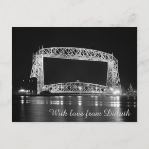 Luftbrücke Schwarz-Weiß-Foto Postkarte
