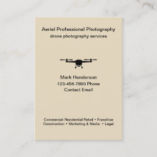 Luftdrosselfotografie Moderne Visitenkarten Visitenkarte