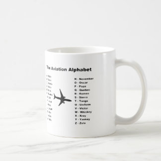 "Luftfahrt-Alphabet-" klassische Tasse