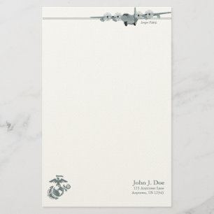 Luftfahrt-Briefpapier USMC-C-130 Briefpapier