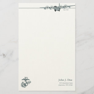 Luftfahrt-Briefpapier USMC-C-130 Briefpapier