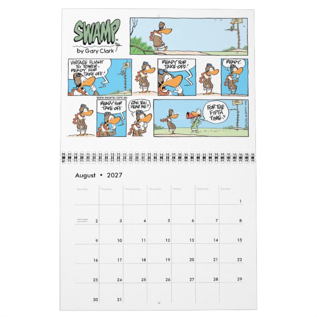 Luftfahrt-Cartoon-Sammelkalender Kalender (Aug 2027)
