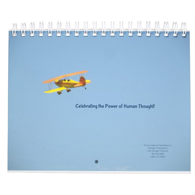 Luftfahrt - der Power des Gedankens Kalender (Rückseite)
