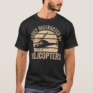 Luftfahrt Hubschrauberpilot leicht abgelenkt durch T-Shirt