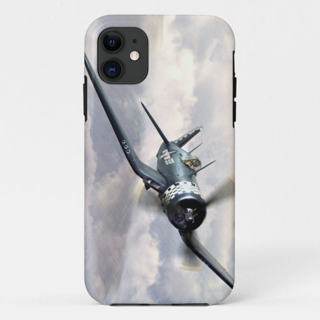 Luftfahrt-Kunst iPhone umfaßt Sammlung " F4U Case-Mate iPhone Hülle (Rückseite)