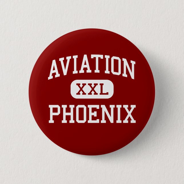 Luftfahrt - Phoenix - hoch - Seattle Washington Button (Vorderseite)