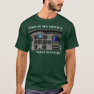 Luftfahrt-Pilot Cessna 172 Cockpit T-Shirt