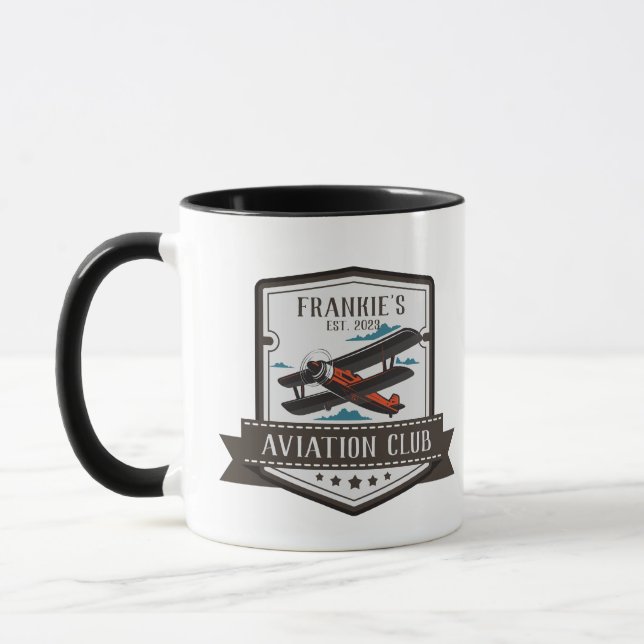 Luftfahrt Pilot Club Custom Tasse (Links)
