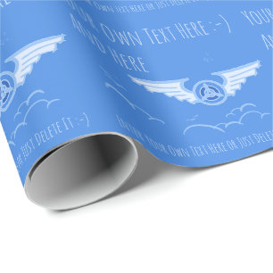 Luftfahrt. Pilot, Luftfahrzeug, Geschenkbogen für Geschenkpapier