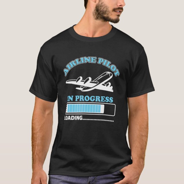 Luftfahrt-Pilotprogramm im laufenden Laden des kün T-Shirt (Vorderseite)