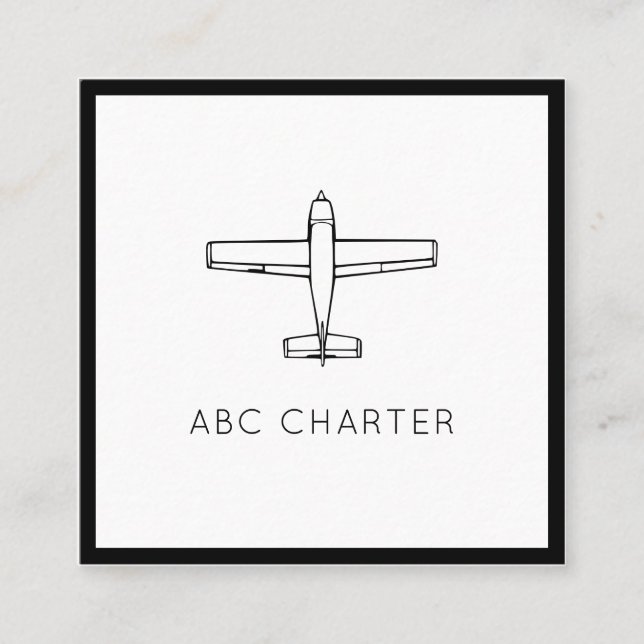 Luftfahrt Quadratische Visitenkarte (Vorderseite)