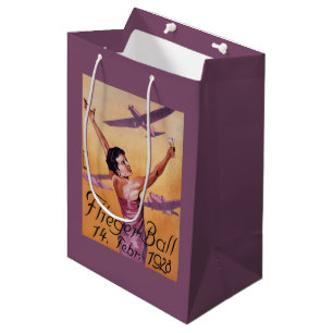 Luftfahrt-Show am Hotel Wagner Promo-Plakat Mittlere Geschenktüte