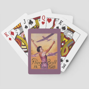 Luftfahrt-Show am Hotel Wagner Promo-Plakat Spielkarten