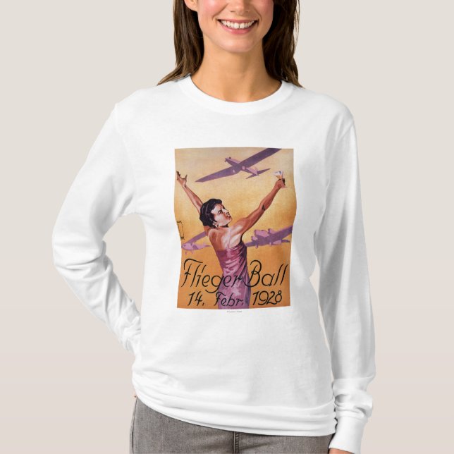 Luftfahrt-Show am Hotel Wagner Promo-Plakat T-Shirt (Vorderseite)