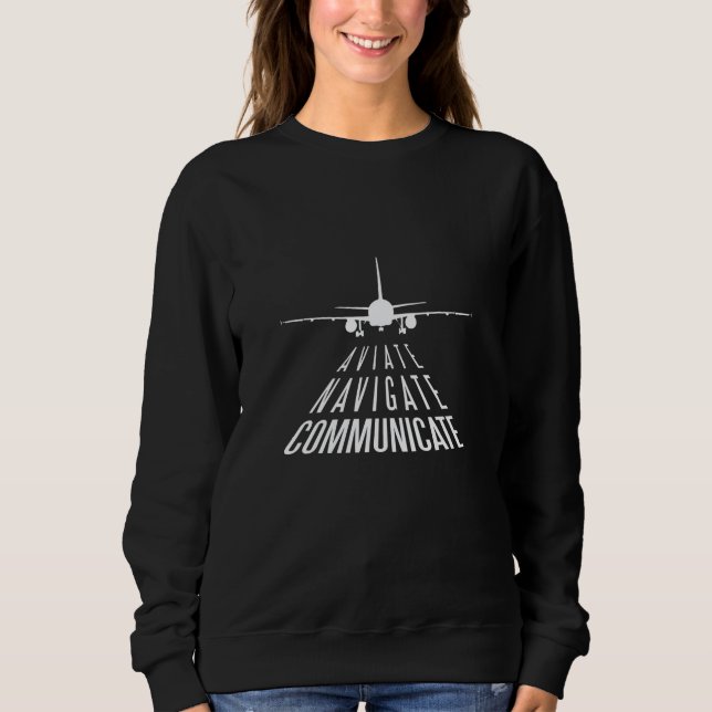 Luftfahrt Sweatshirt (Vorderseite)