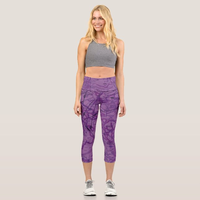 Luftfahrtabellen Capri Leggings (Vorderseite)