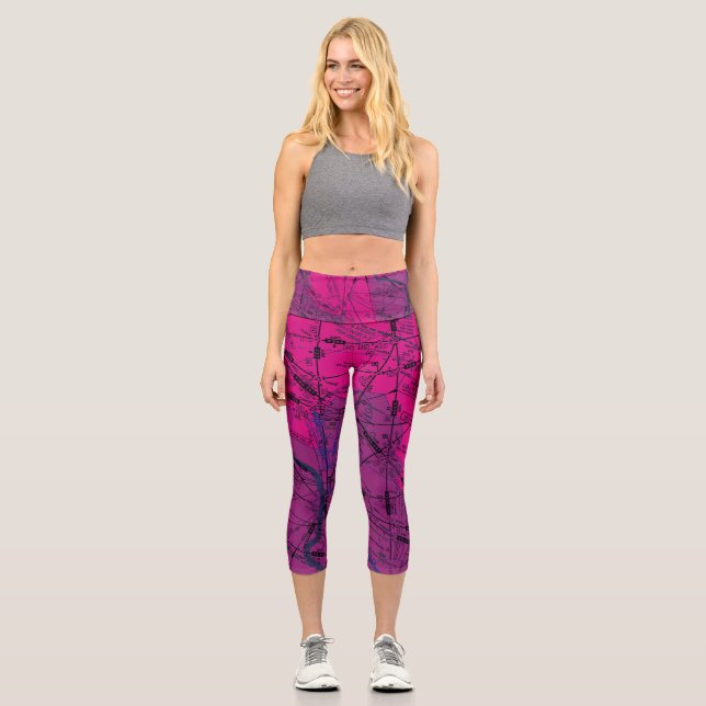 Luftfahrtabellen Capri Leggings (Vorderseite)