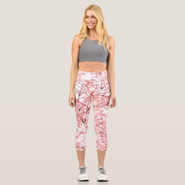 Luftfahrtabellen Capri Leggings (Vorderseite)