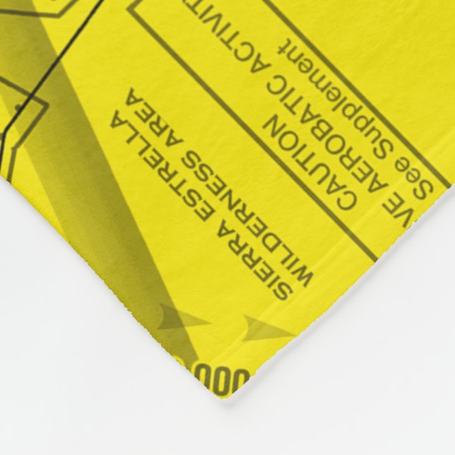 Luftfahrtabellen Fleecedecke (Ecke)